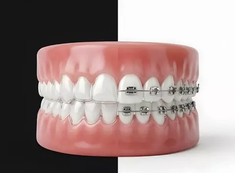 Transparent aligners vs traditional braces